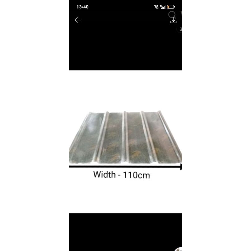 Local made Fiberglass Rib Type Long Span 1Ft to 150cm Width 117cm ...