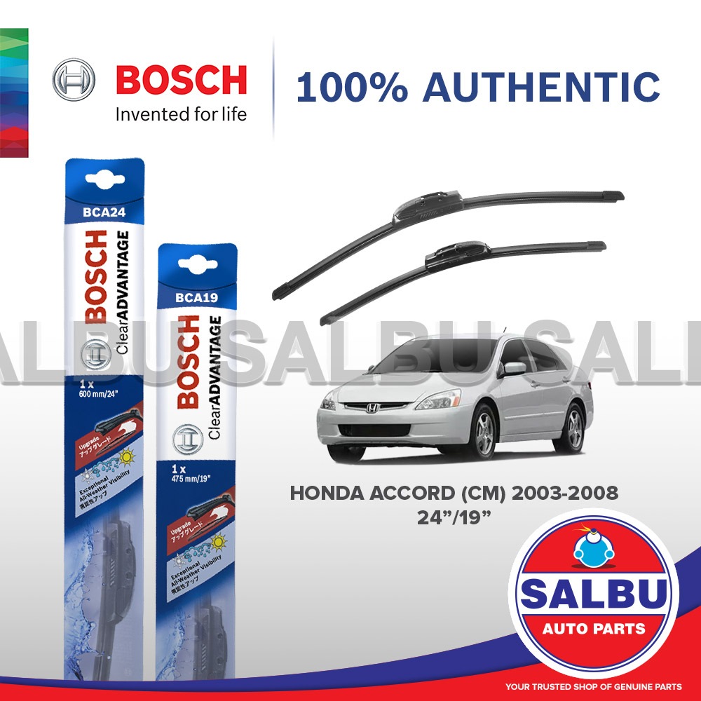 24 In Wiper Blade Bosch Clear Advantage Wiper Blades - Set Of 2 (Size 24 And 20) For Front Windshield Windshield Wipers Bosch - Foto 7