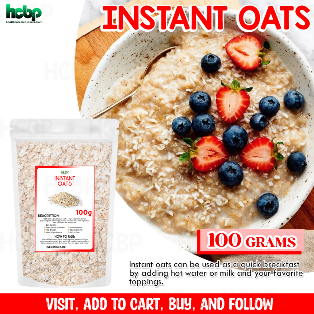 Instant Oats 100g Oatmeal / Easy Cooking | Shopee Philippines