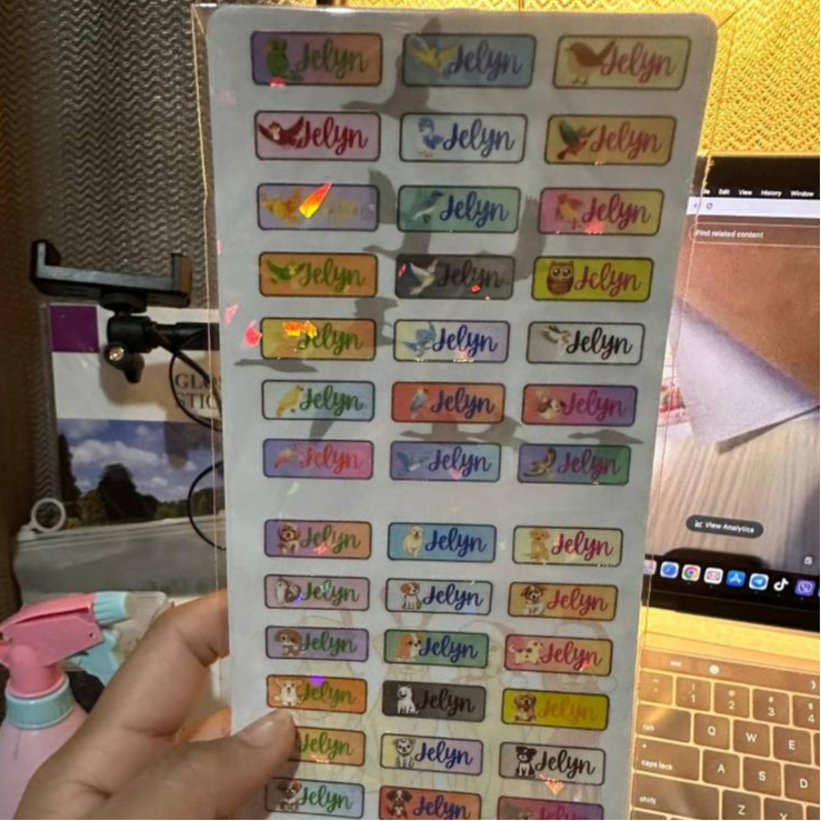 Personalized name Sticker with your favorite Character | Shopee Philippines