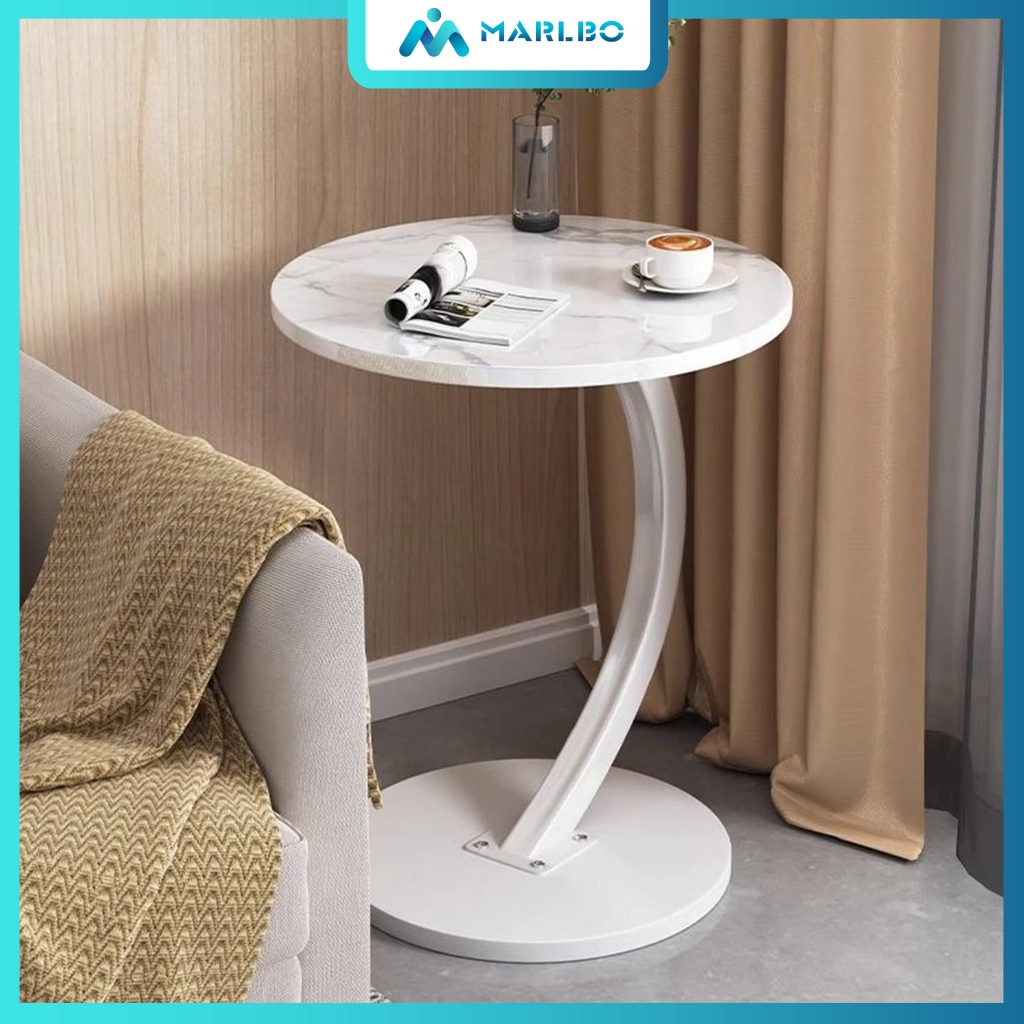 Wood Sofa Side Table Corner Table Metal Bedside Table Nordic Coffee ...