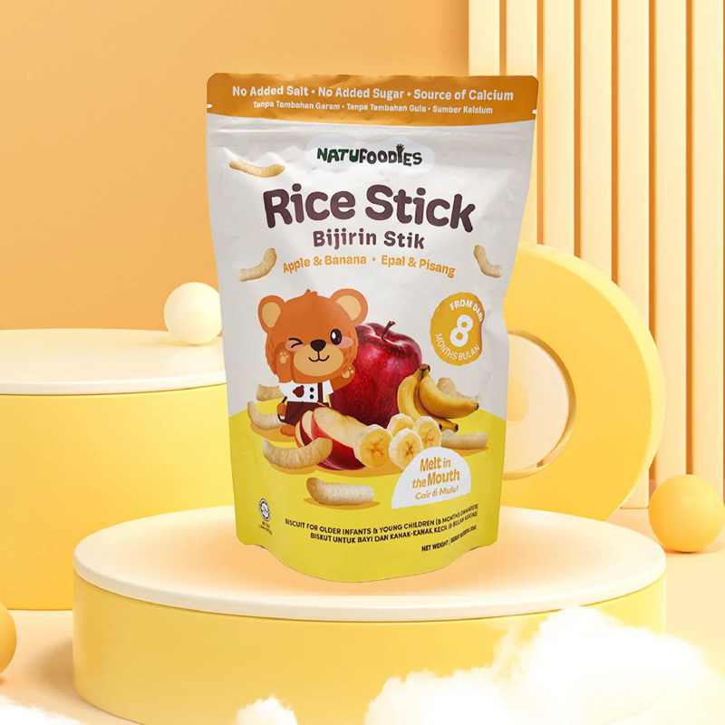 NATUFOODIES ORGANIC RICE STICK 8M+ | Shopee Philippines