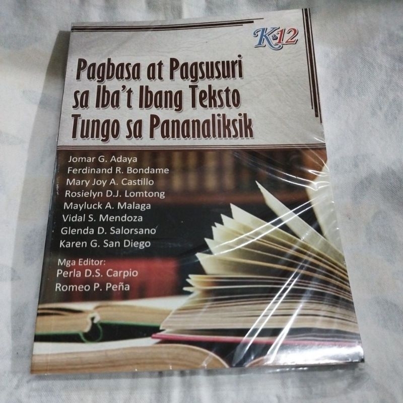 Pagbasa at Pagsusuri SA ibat ibang teksto tungo SA pananaliksik ...