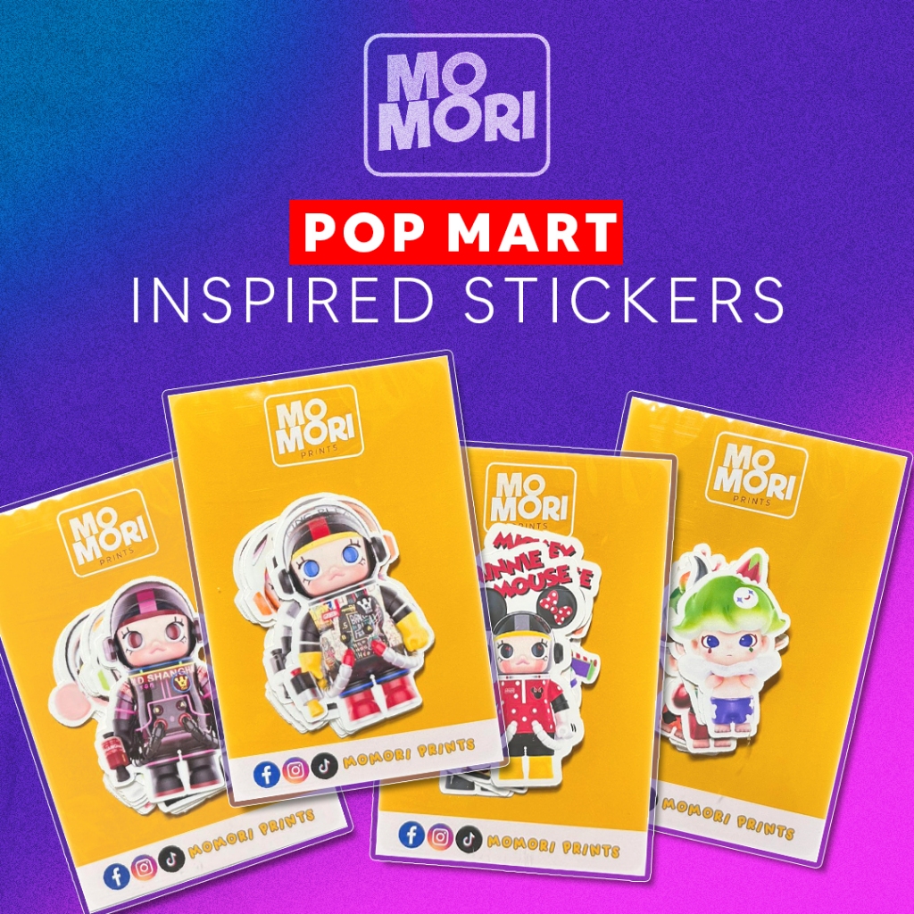 Labubu Dimoo Skullpanda Space Molly Vinyl Waterproof Stickers | Shopee ...