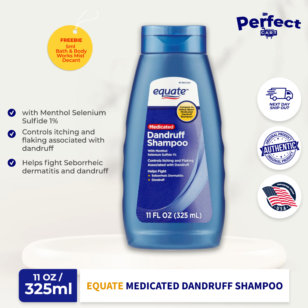 Equate Medicated Dandruff Shampoo 11 fl oz | Shopee Philippines