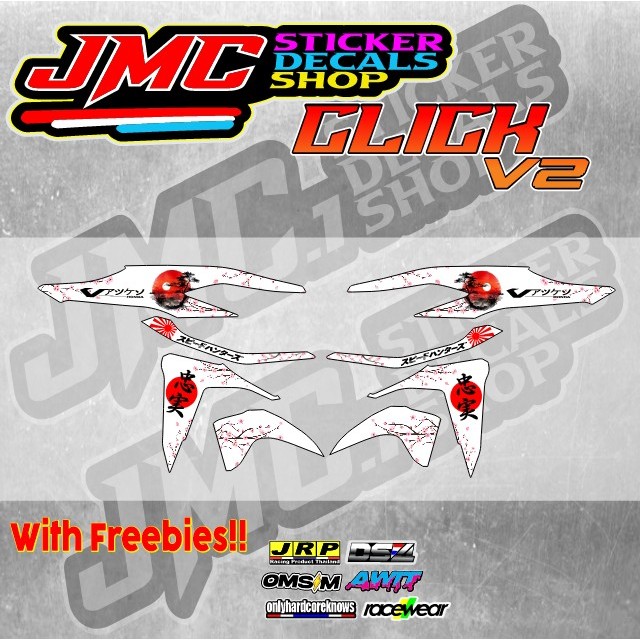 HONDA CLICK V2 SAKURA DECALS JAPAN CONCEPT QUALITY LAMINATE DECALS ...
