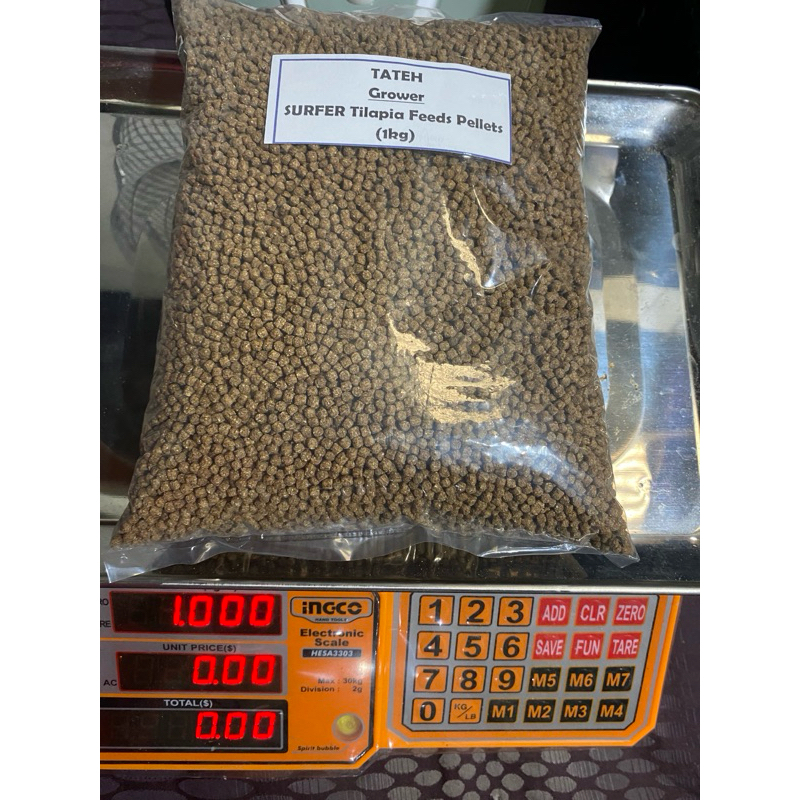 TATEH Aquafeeds Surfer Tilapia 1kg Starter, Grower | Shopee Philippines