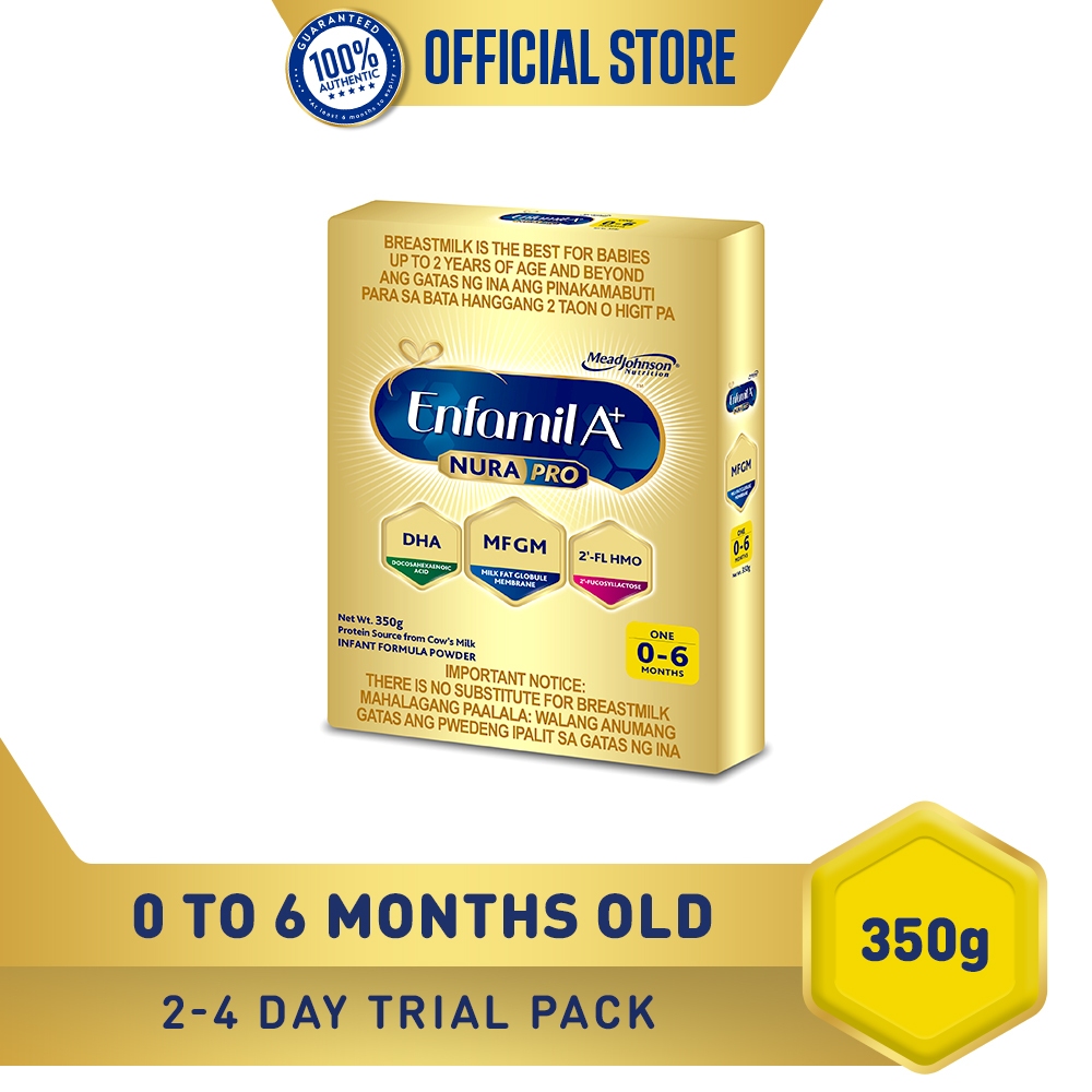 Enfamil A+ One Nurapro Infant Formula Milk Supplement Powder for 0-6 Months 350g | Shopee ...