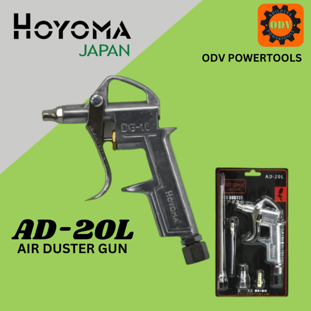 HOYOMA JAPAN 5PCS/SET Air Duster Gun Set AD-20L •ODV POWERTOOLS ...