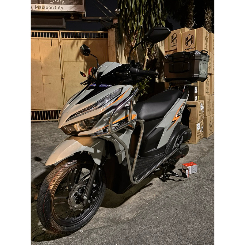 Honda Click v3 Stainless Crash guard with MDL Bracket | Shopee Philippines