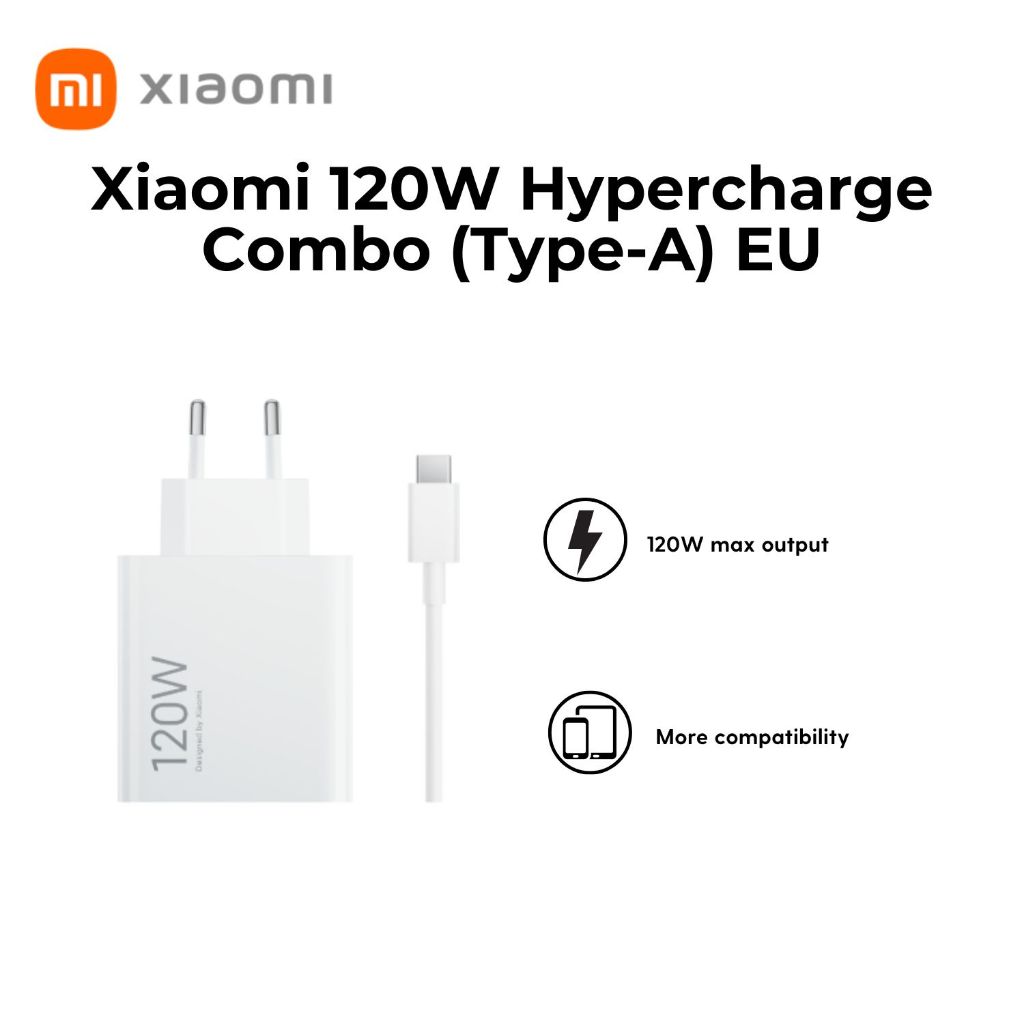 XIAOMI 120W / 67W HYPERCHARGE COMBO (TYPE-A) | Shopee Philippines