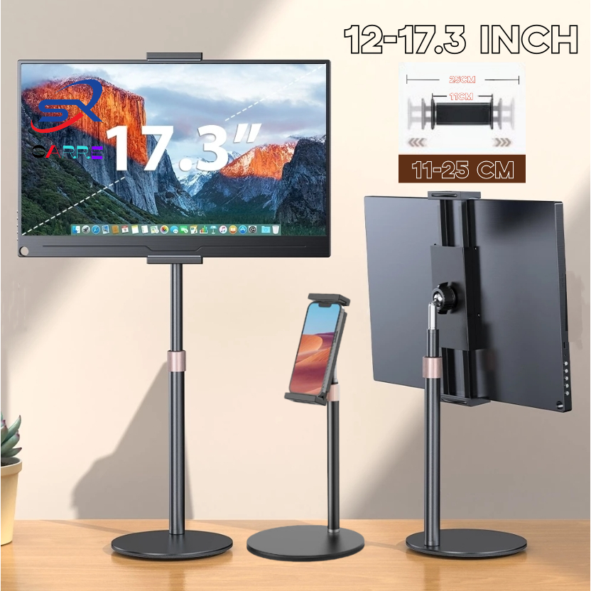 Portable Monitor Holder 12-17.3 Inch Screen No Drilling Vesa Phone ...