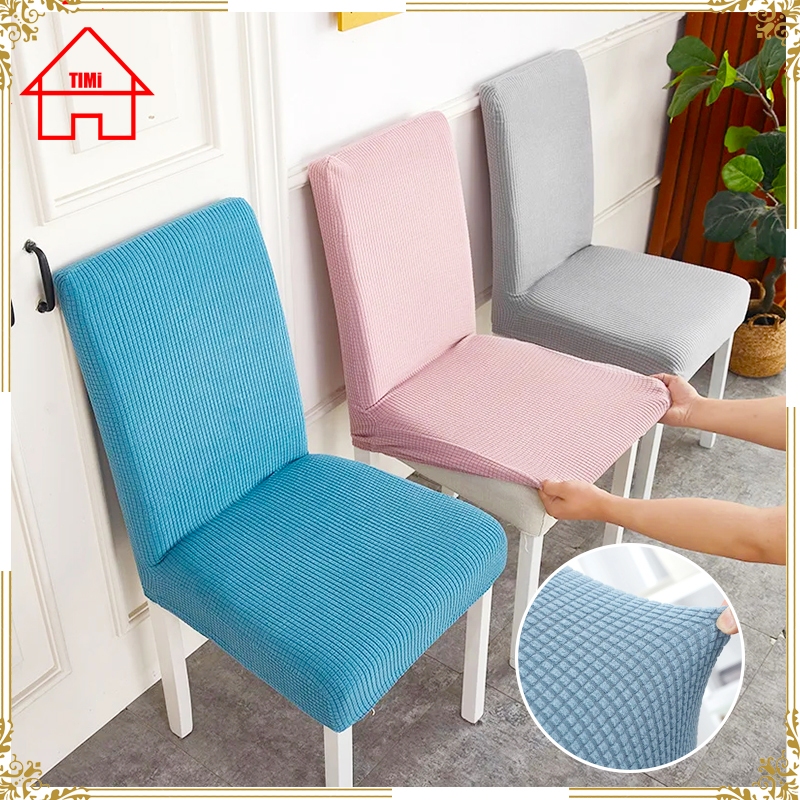 Chair covers Stretchable Plain Color Chair Cover-Perfect for Dining ...