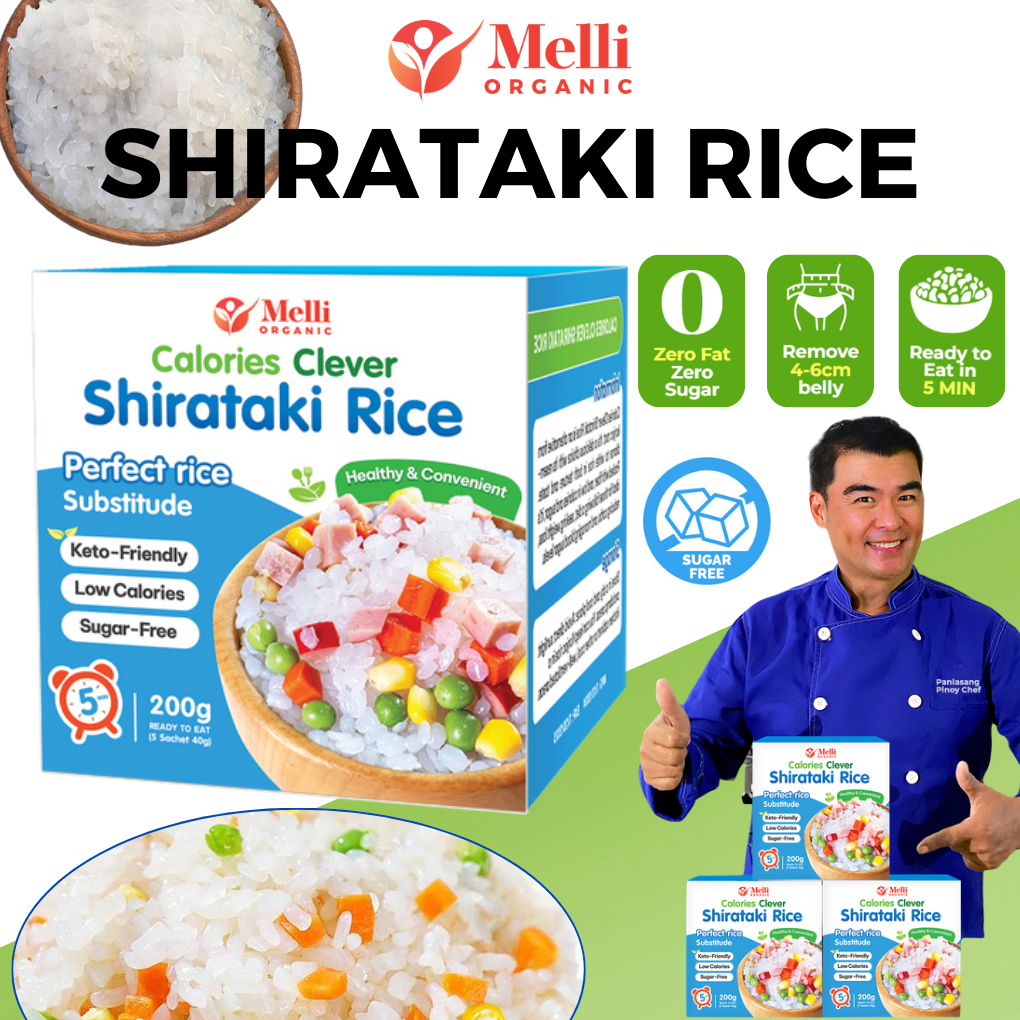 Melli Shirataki Rice Original Konjac Rice Keto, Dried Shirataki Rice ...