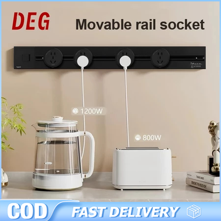 Wall Movable Power Track Socket Modern Universal Power Adapter Socket ...