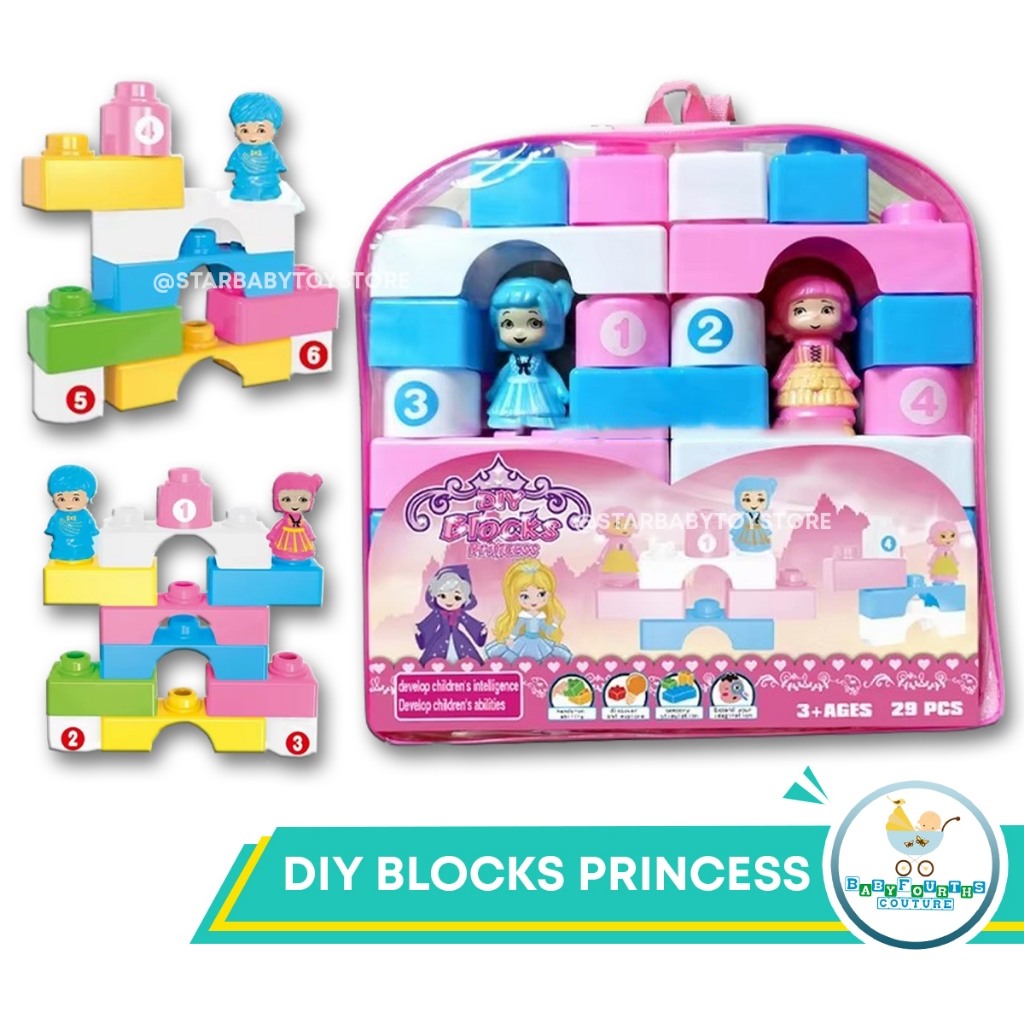 COD Assorted Design 29 pcs Toy Blocks 3+Ages for Kids (Back Pack ...