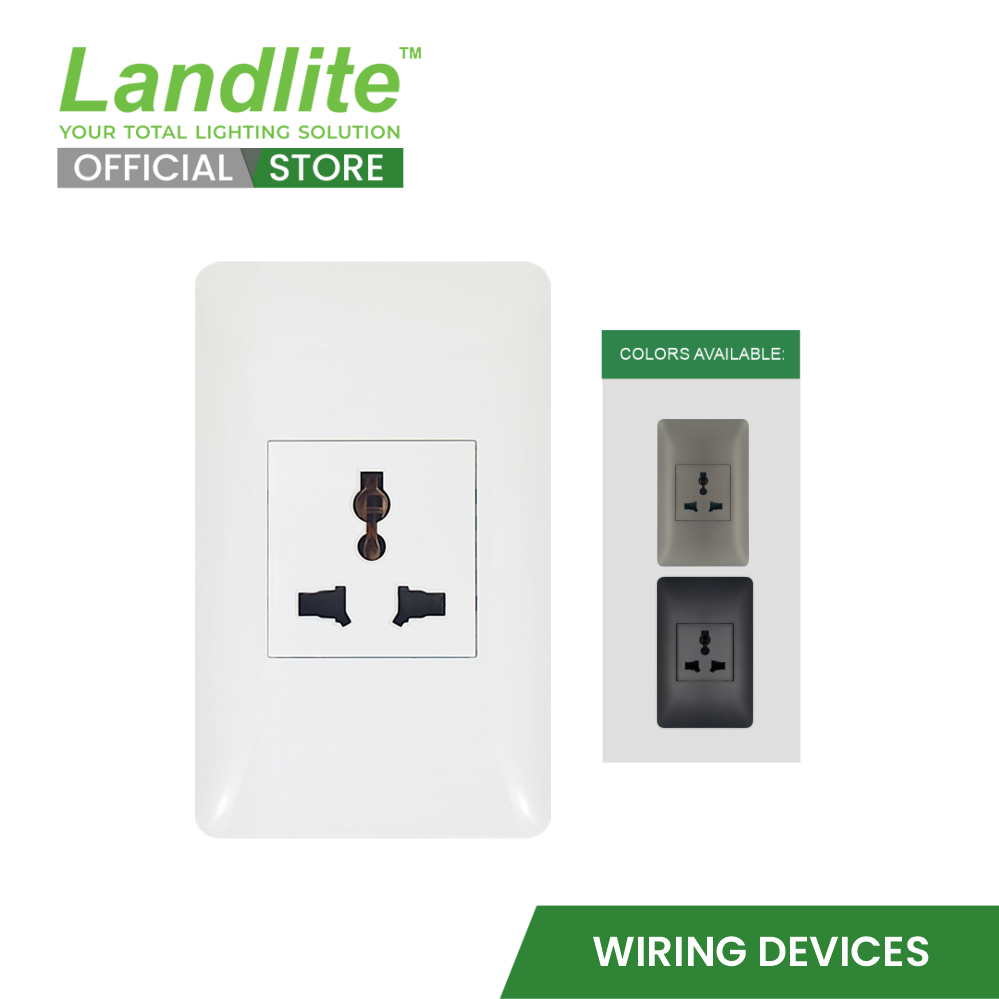 Landlite Wiring Devices (LWD-OUPL-1.5G WHT/GRY/BLK) | Shopee Philippines