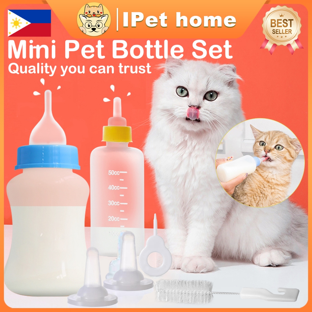 Kitten Puppy Pet Nursing Feeding Bottle60ml Special Soft Pacifer Set ...