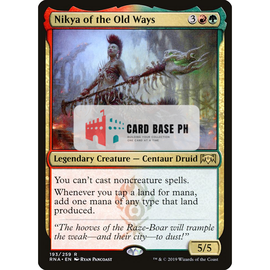 Nikya of the Old Ways - Magic the Gathering Trading Card | Shopee ...