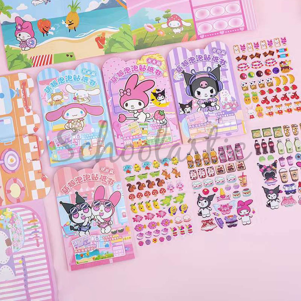 XYA Sanrio Cute Creative Bubble Sticker Book DIY | Shopee Philippines