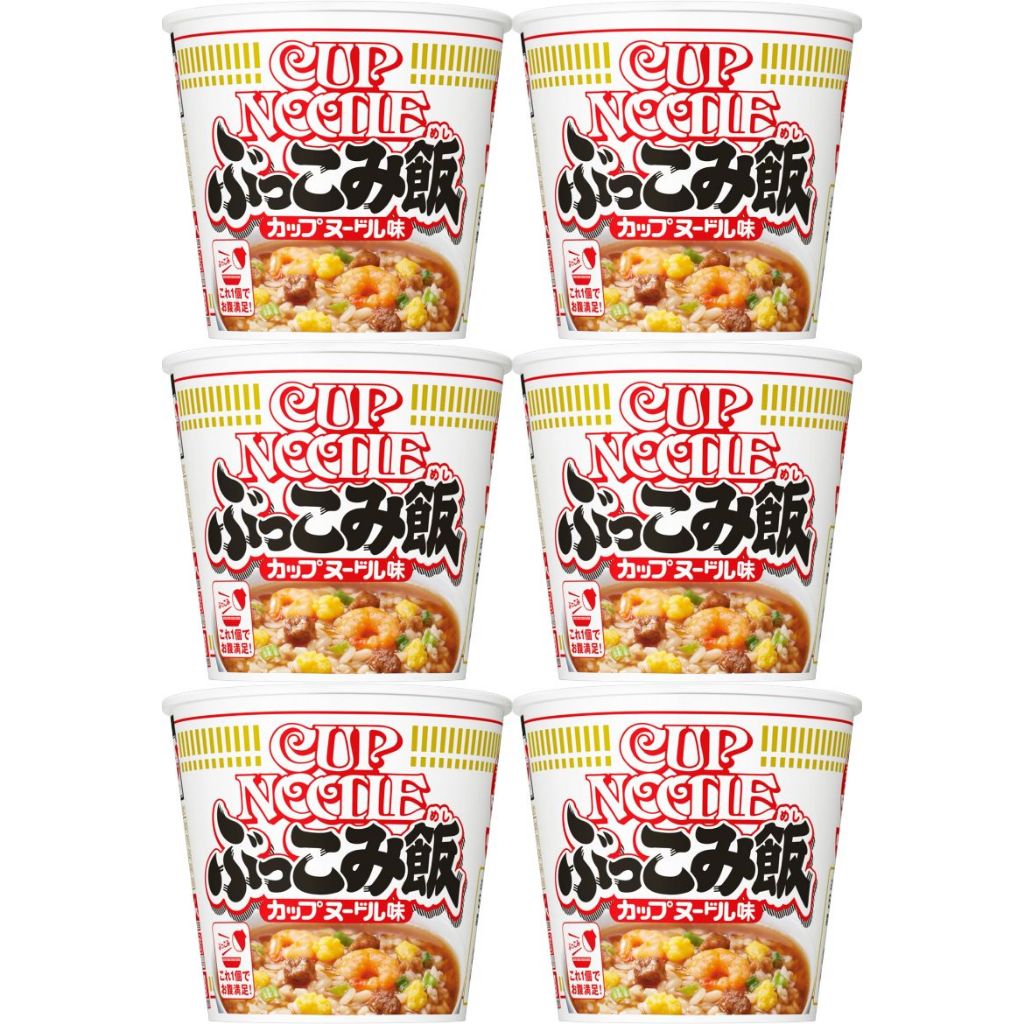 Cup Noodles Bukkomi Meshi Nissin Foods | Instant Rice | 90g × 6 cups ...