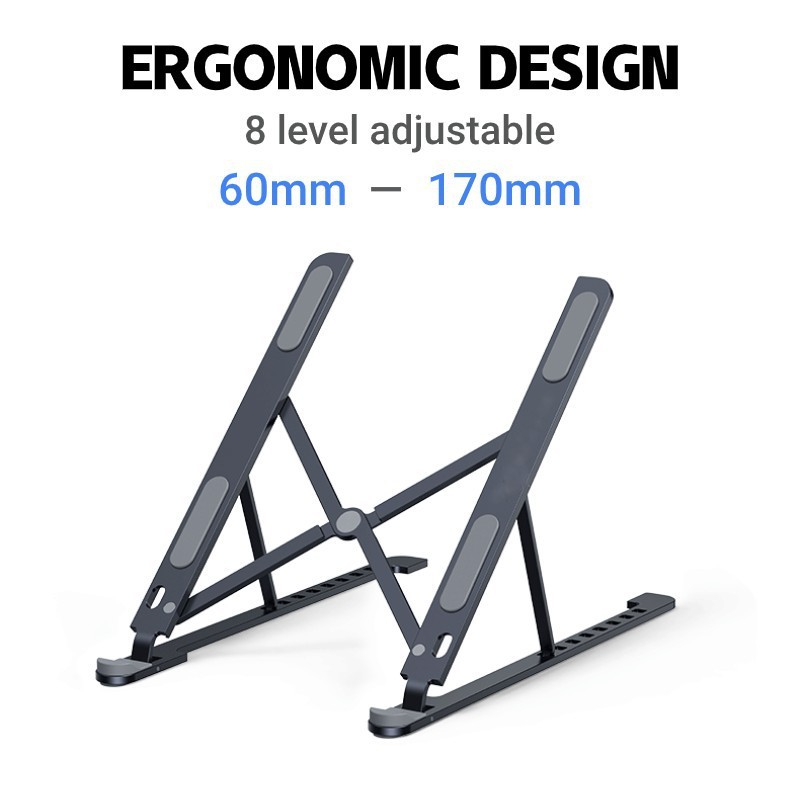 Aluminum Alloy Collapsible Laptop Stand Laptop Holder Foldable Laptop ...