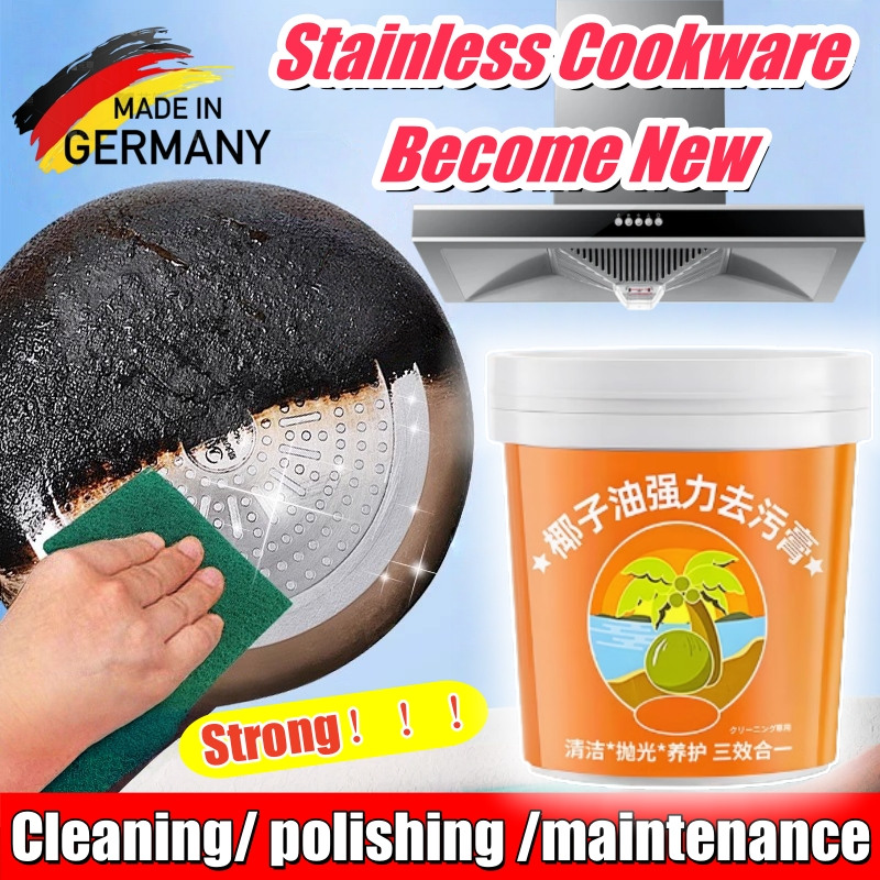 3 in 1 Stainless cleaner Stainless Steel Polish Oven Cookware Cleaner ...
