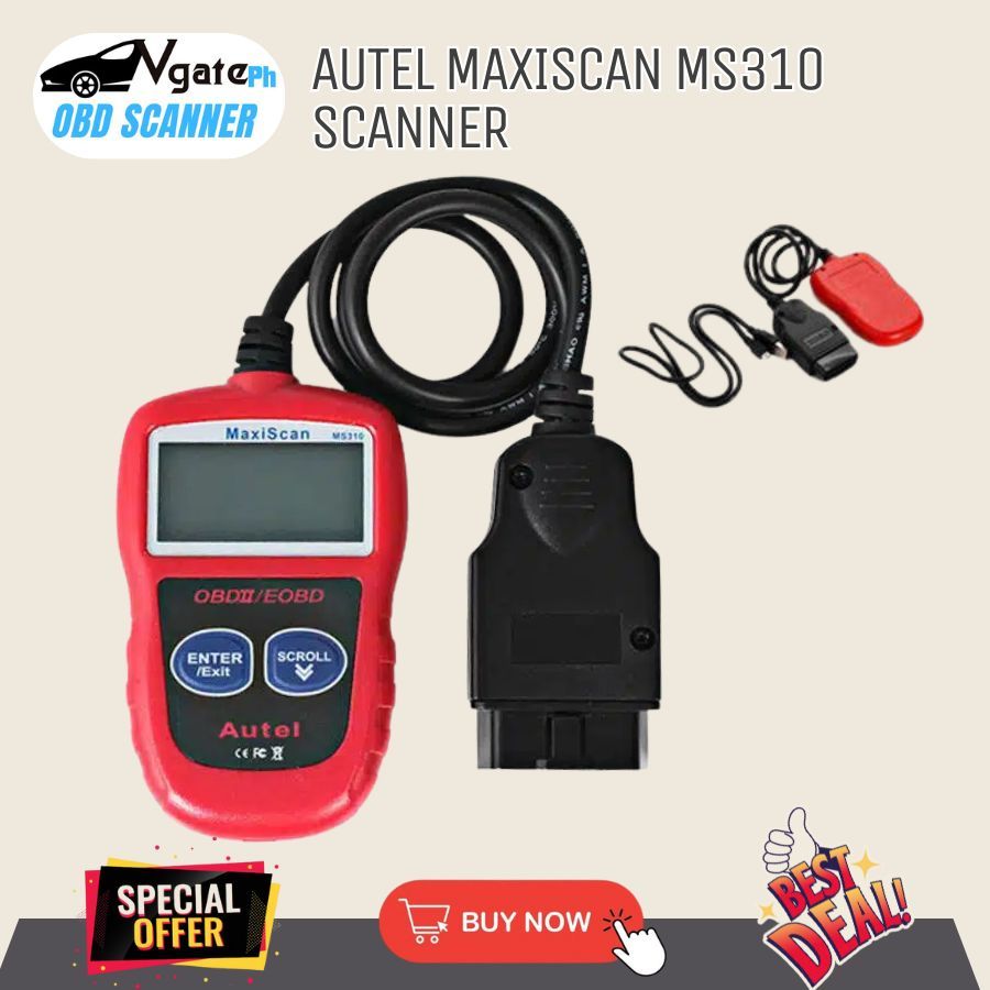 Autel MaxiScan MS310 Scanner OBD2 EOBD Code Reader Car Diagnostic Tool ...