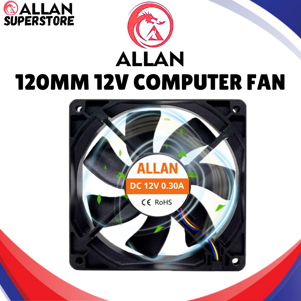 Allan Superstore 12V Fan PC Computer Case Cooling Fan CPU Fan ...