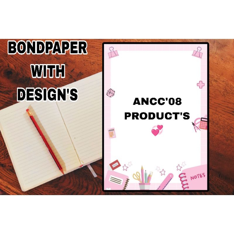 BONDPAPER WITH BORDER DESIGN'S 10 PCS | Shopee Philippines