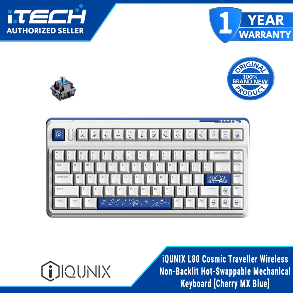 iQUNIX L80 Cosmic Traveller Wireless Non-Backlit Hot-Swappable ...