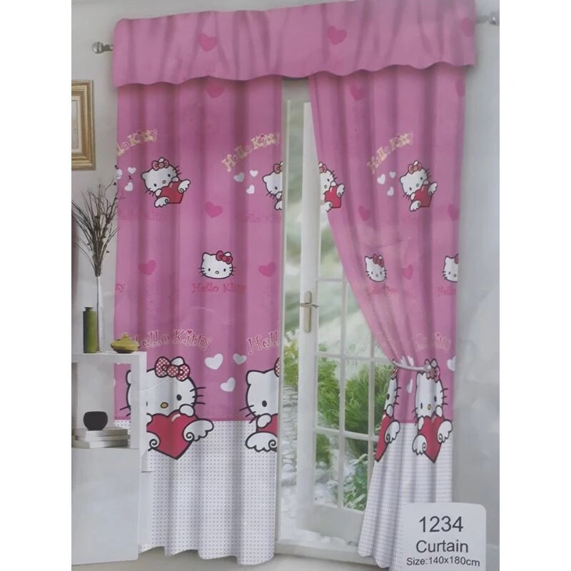 COD BUY 1 TAKE 1 Hello Kitty Design Window/Door Curtain (140x200cm ...