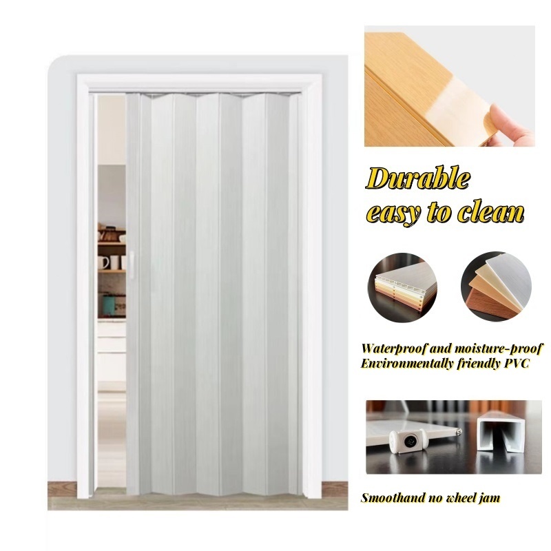 0-Formaldehyde PVC Accordion Folding Door Sliding Partition