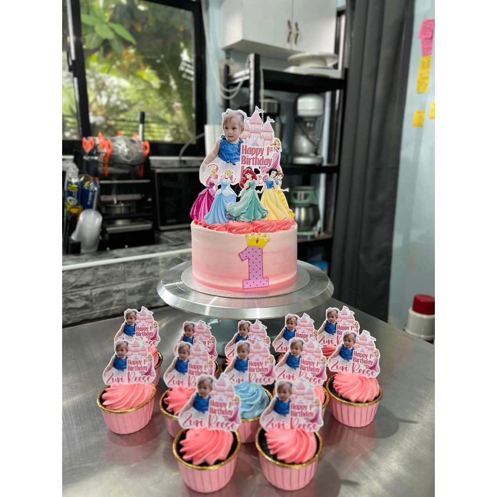 Princesses Personalize Cake topper & Cupcake topper | Shopee Philippines