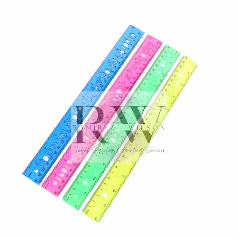Ruler Plastic Colored (Rw) | Shopee Philippines