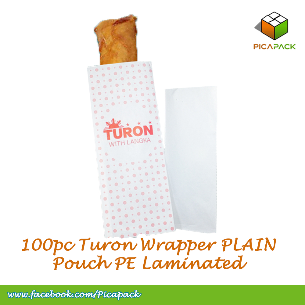 100 pcs Turon Wrapper PLAIN Pouch PE Laminated Biodegradable ...