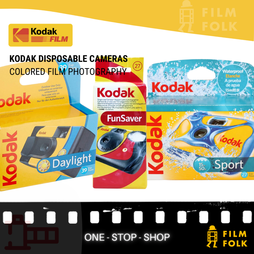 KODAK DISPOSABLE CAMERAS - KODAK FUNSAVER - KODAK DAYLIGHT - KODAK ...