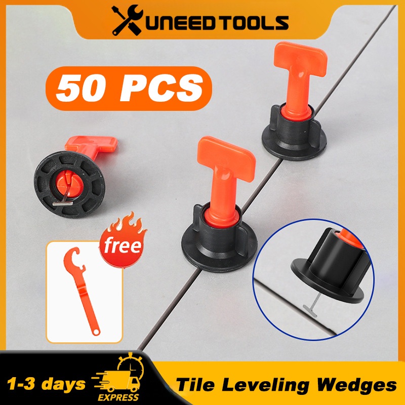 100 Reusable Leveling Wedges Tile Spacers System Leveler Installation Tools Set 100 Reusable Leveling Wedges Tile Spacers System Leveler Installation Tools Set