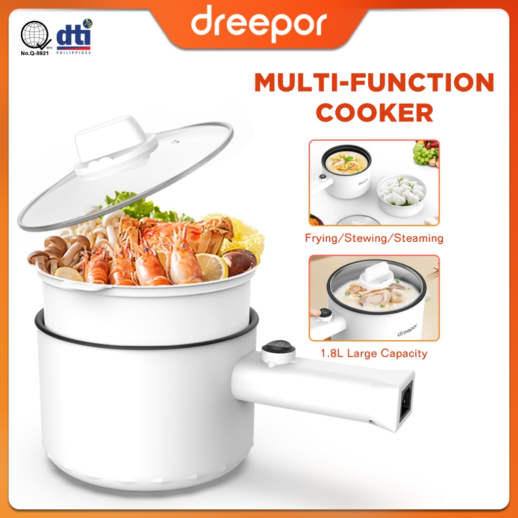 Dreepor Electric Cooker Multifunctional With Steamer Rice Cooker Mini ...