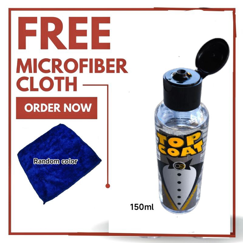 Topcoat for motorcycle free microfiber cloth | Shopee Philippines