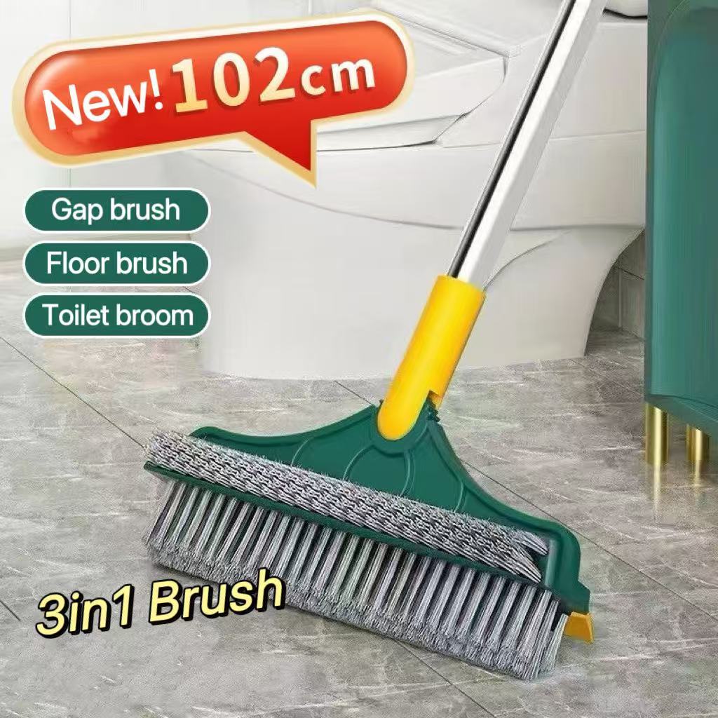 2in1/3in1 Cleaning Brush Broom Long Handle Floor Wails Crevice Brush ...
