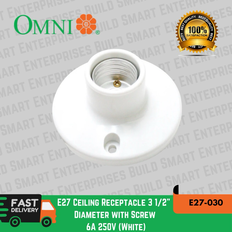 Omni E27 Ceiling Receptacle (4 1/4 - 3 1/2 - 2 1/4) | Shopee Philippines