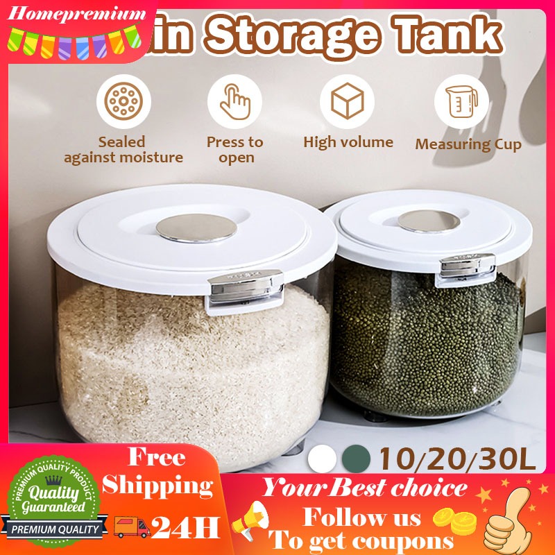 10L-30L Rice Bucket Sealed Insect-proof Proof Moisture Grain Storage ...