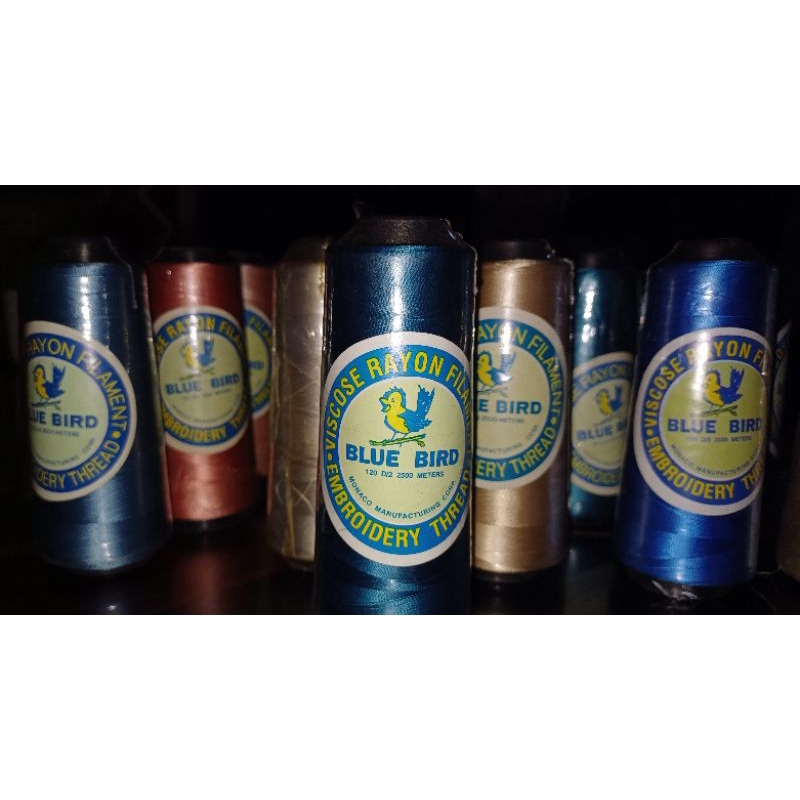BLUE BIRD EMBROIDERY THREAD 2500mtrs. RF 120 D/2 | Shopee Philippines