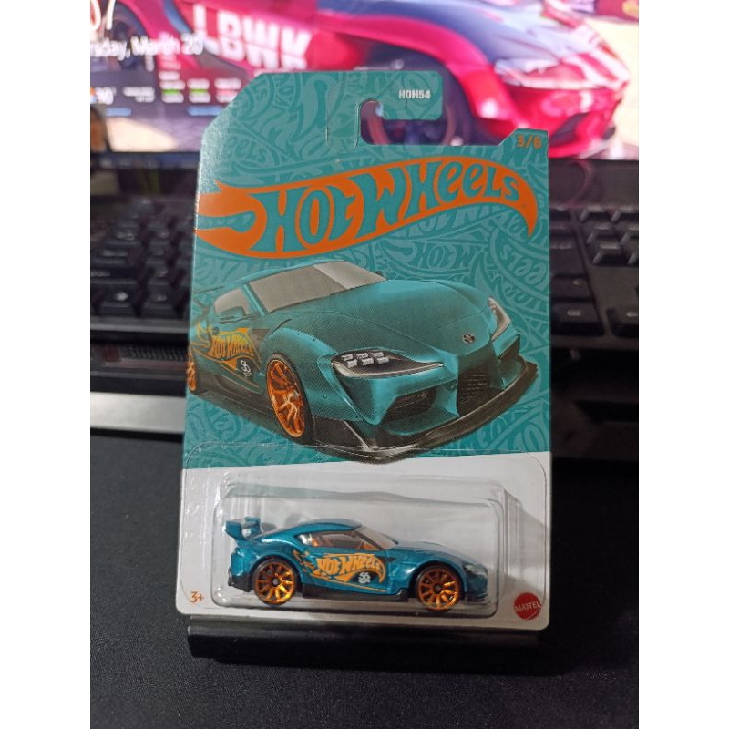 Voiture Miniature Hot Wheels – Toyota GR Supra Bleue 2020 – échelle 1:64 – Jouet Diecast De Collection