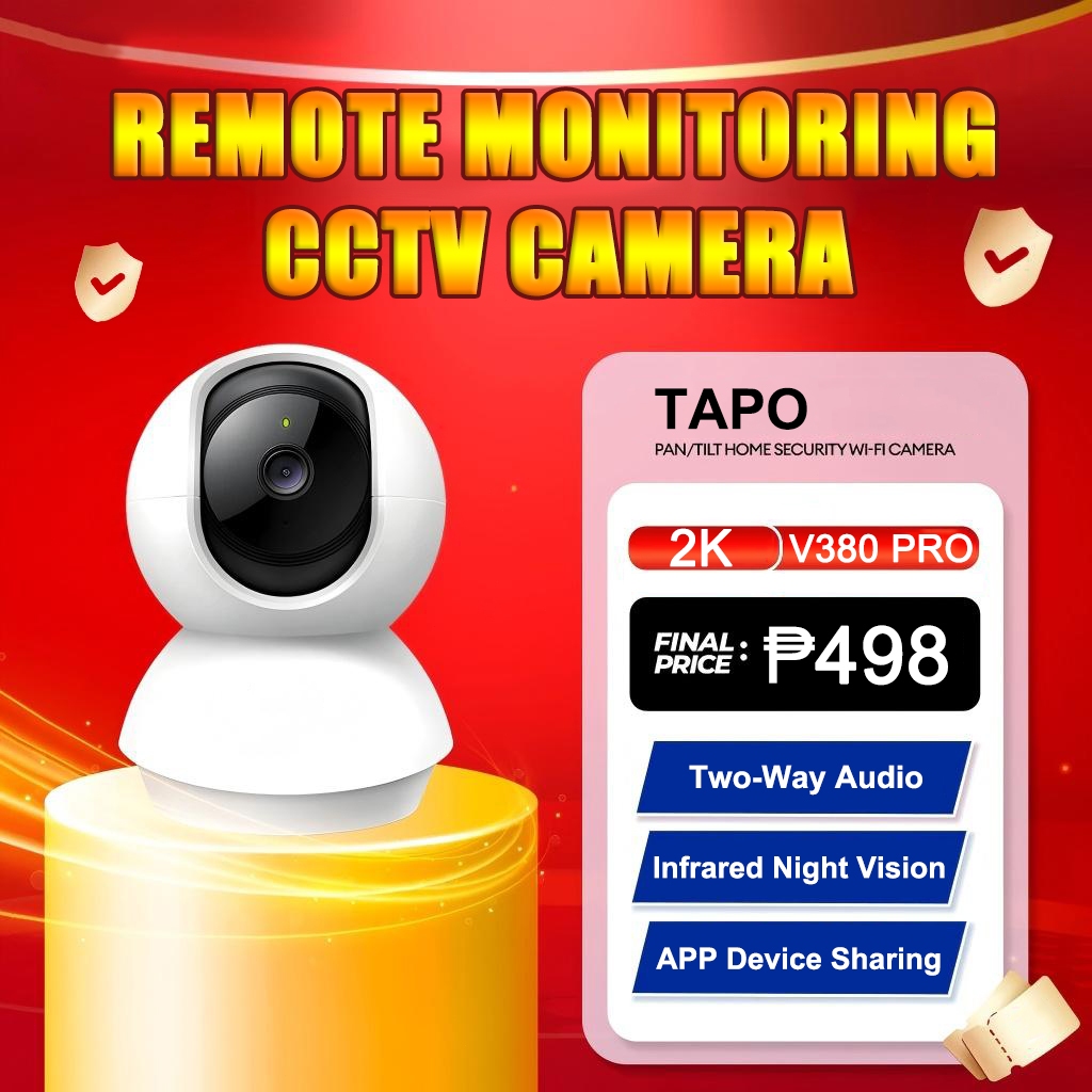 BUY 1 TAKE 1 2K HD V380 Pro CCTV Camera Connect Cellphone Night Vision ...