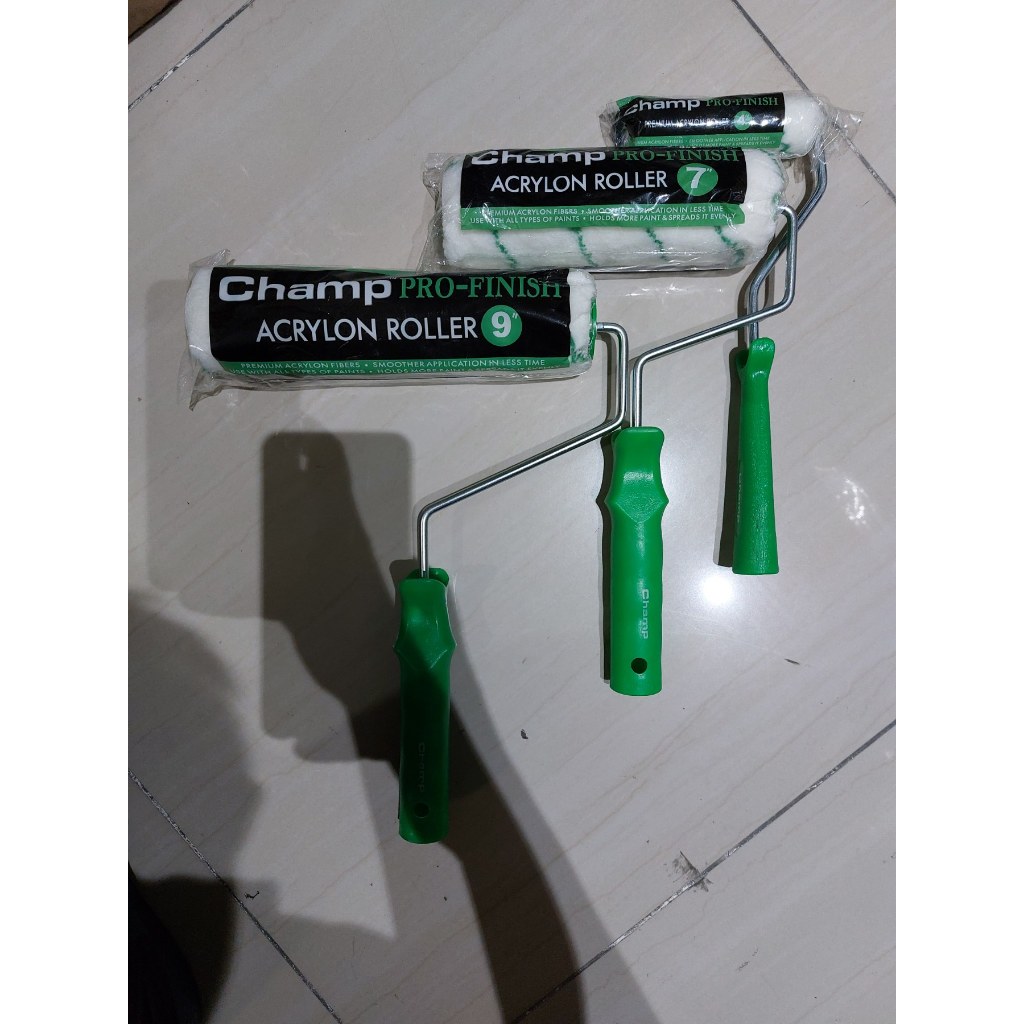 CHAMP Roller Acrylon Sizes 4 , 7 Or 9inch Premium Fibers | Shopee ...