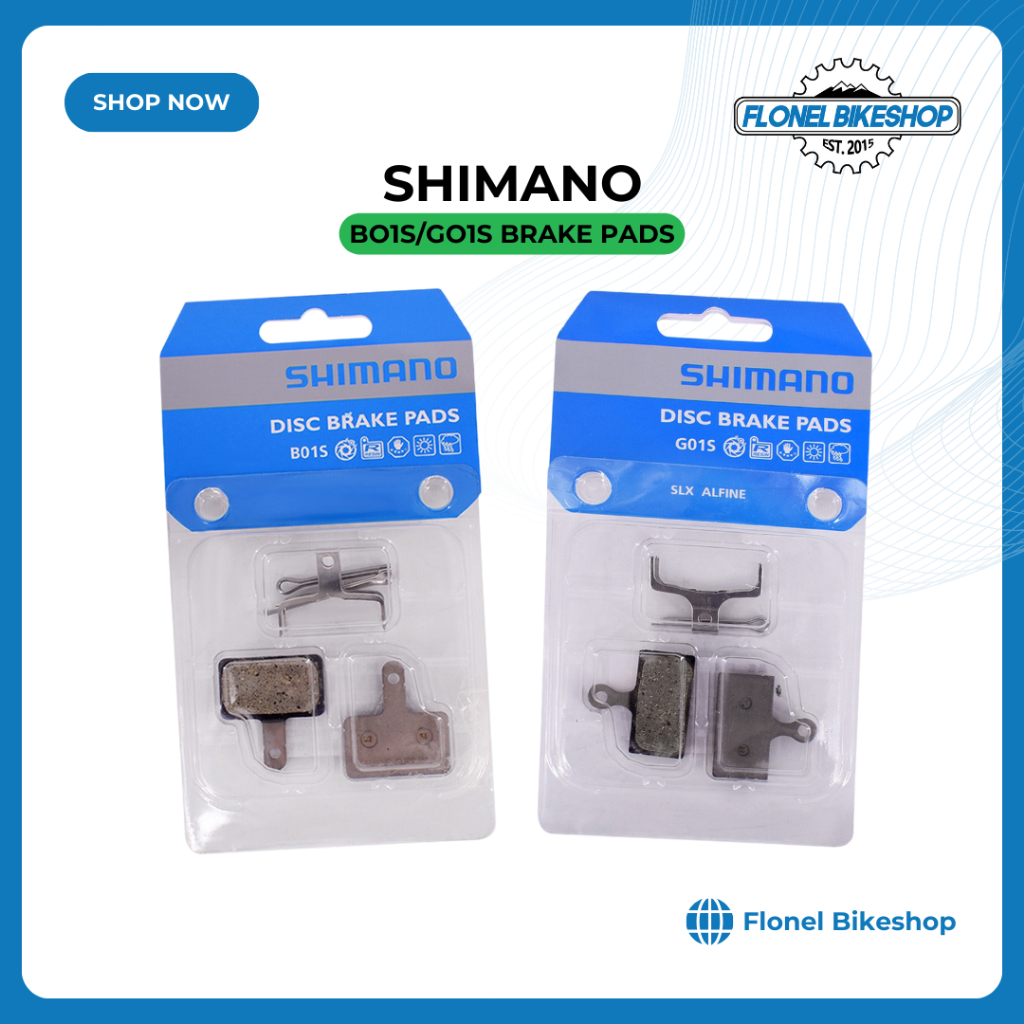 Shimano G01S Resin Disc Brake Pads – For Deore, SLX, XT, XTR, ZEE, M615, M6000, M7000