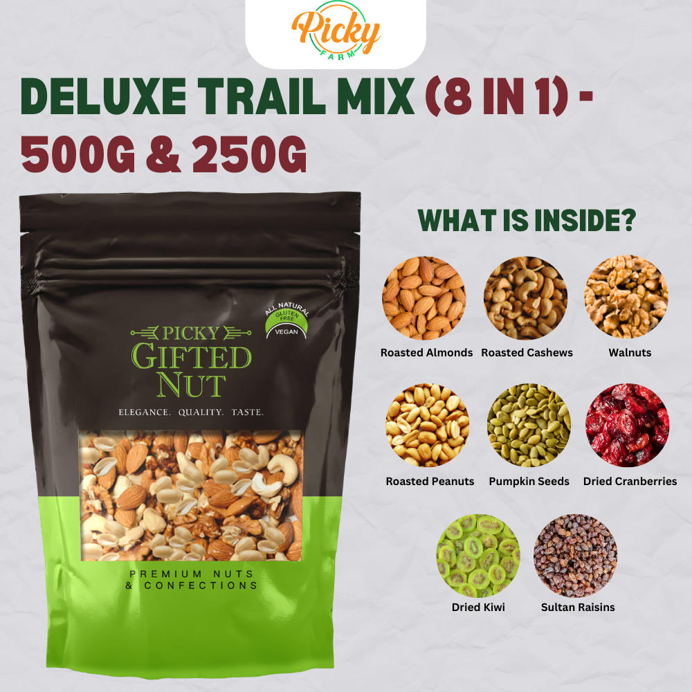 Deluxe Trail Mix | 8 in 1 Trail Mix 250g - 500g | Best Choice Trail Mix ...