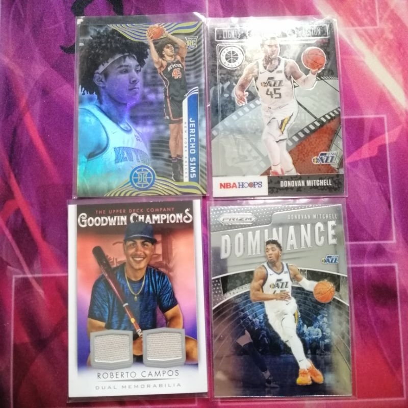 Donavan Mitchell Roberto Campos NBA cards lot Panini plus Bonus card ...